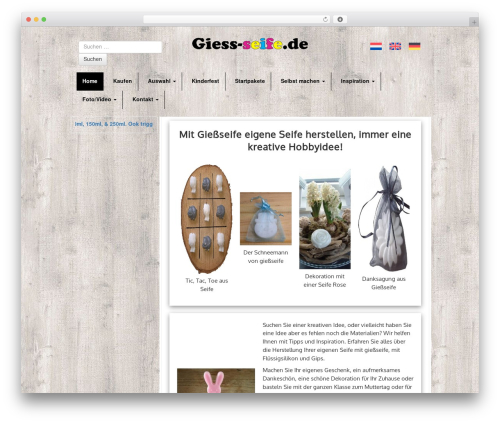 Bootstrap Basic WordPress theme design - giess-seife.de Bootstrap Basic WordPress theme design - giess-seife.de