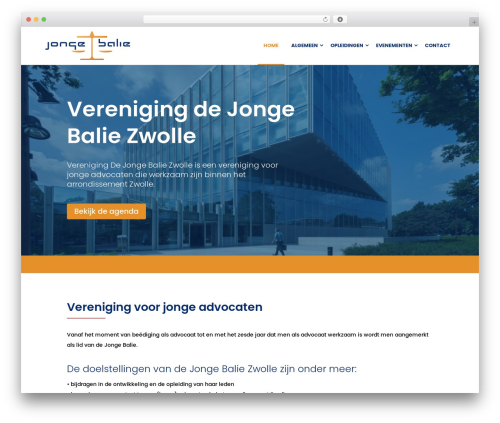 Divi WordPress theme - jongebaliezwolle.nl