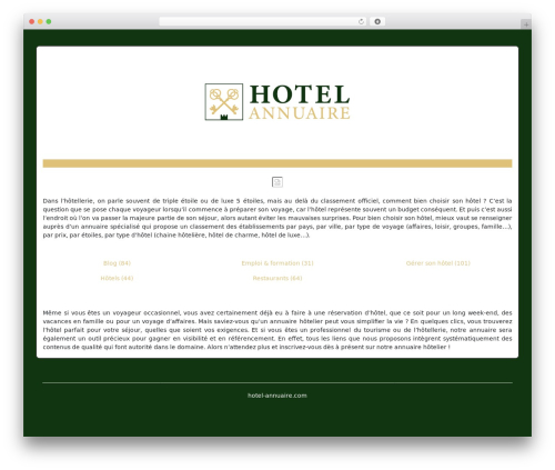 generic-site WordPress theme - hotel-annuaire.com