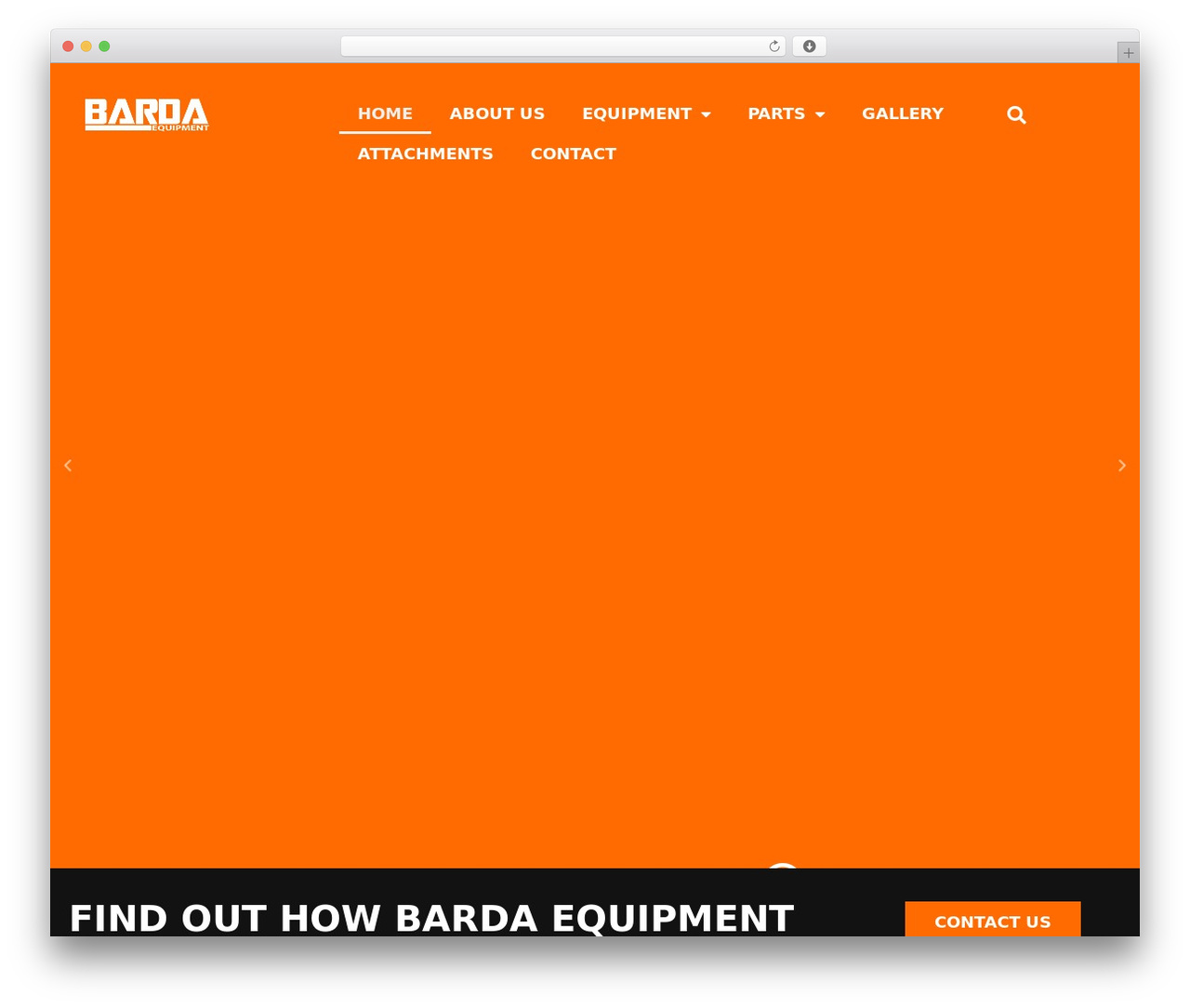 Hello Elementor theme WordPress - bardaequipment.com