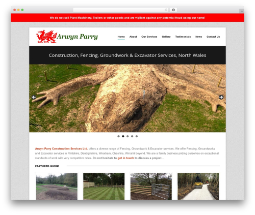 Impact WordPress theme - arwynparry.co.uk