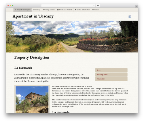 PageLines Framework WordPress theme - apartmentintuscany.org