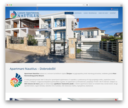 Theme WordPress Hoteliour - apartmani-nautilus.com