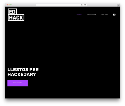 Visual Composer Starter WordPress theme - edhack.cat