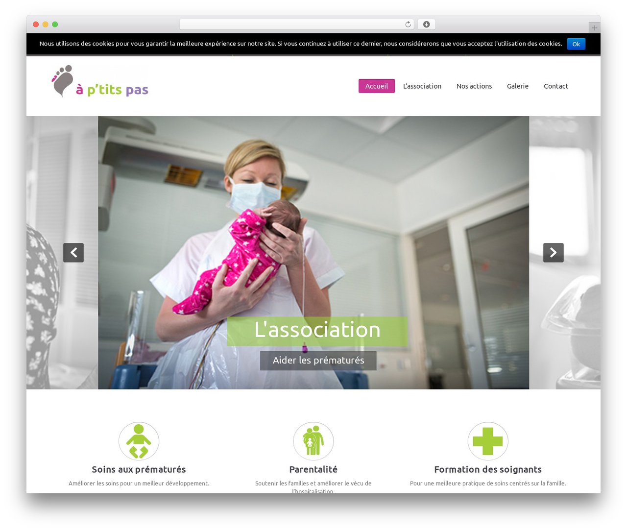WordPress theme Donation Wordpress Theme - aptitspas-asso.fr