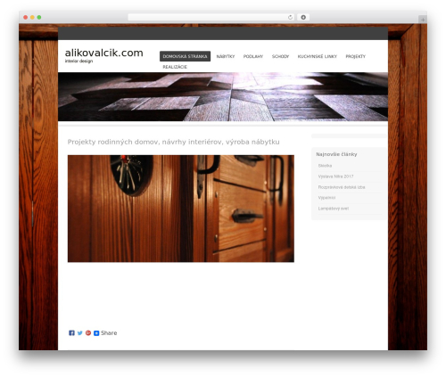 WordPress theme Bota - alikovalcik.com