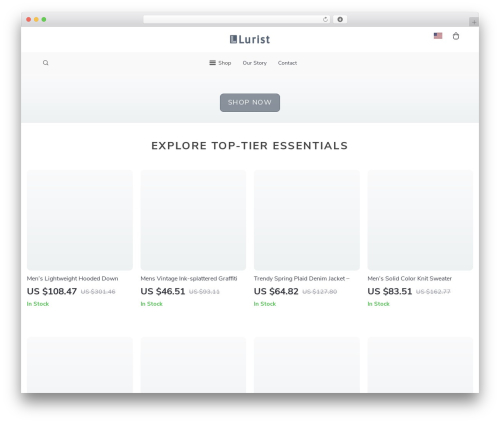 Botticelli best WooCommerce theme - lurist.store