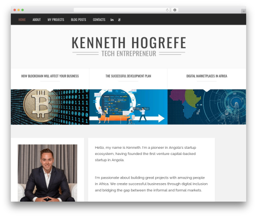 Brixton WordPress blog theme - kennethhogrefe.com