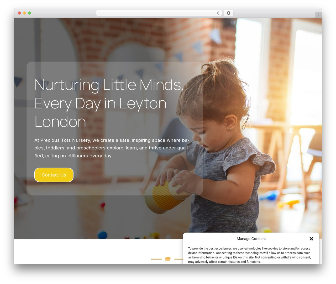 Constructor WordPress website theme - precioustotsnursery.co.uk