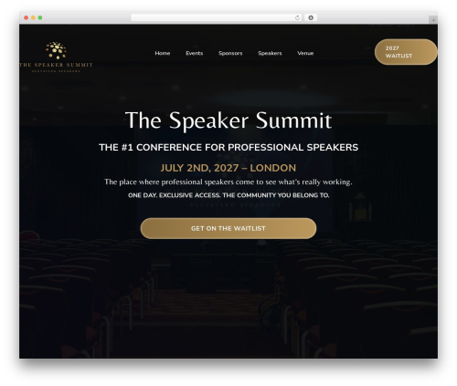 Divi WordPress theme - thespeakersummit.co