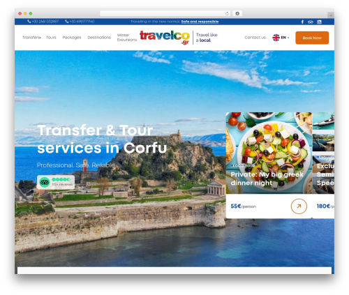 gocreations Custom Theme WordPress theme design - travelco.gr