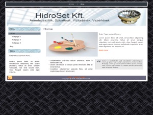 HidrosetResponsive WordPress website theme by Molnár Krisztina