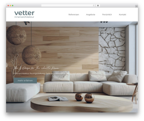 Mustersite WordPress theme - vetter-innenarchitektur.ch