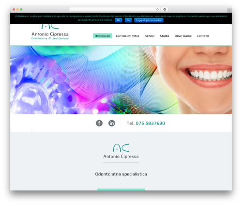 Paeon theme WordPress - antoniocipressa.com