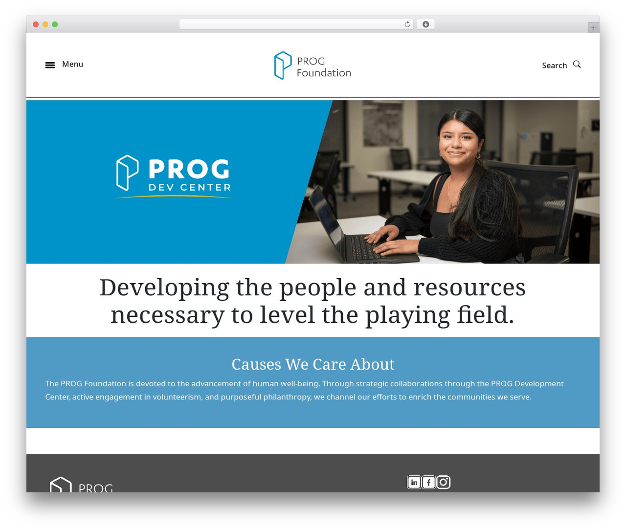 Progressive WordPress theme - progfoundation.org