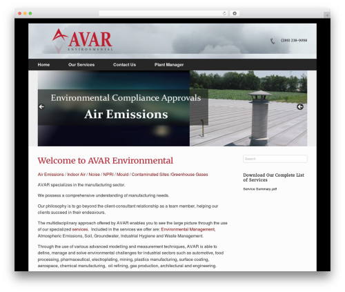 WordPress theme avar - avar.ca