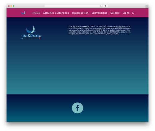 WordPress theme Divi - rencontres-cransmontana.ch