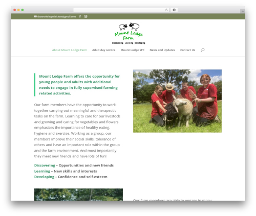 WordPress theme Divi - kentcarefarming.co.uk