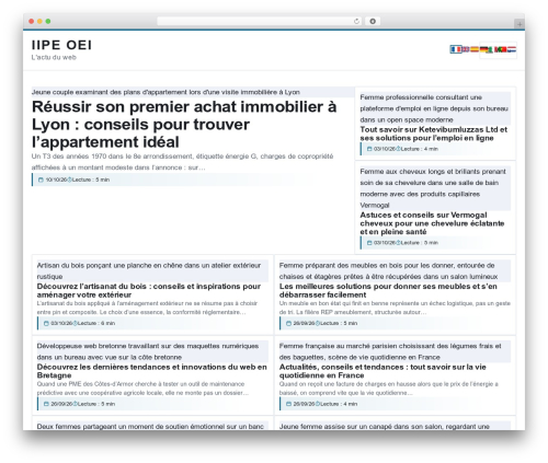 WordPress theme Esteem - iipe-oei.org