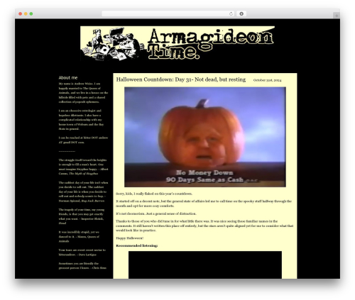 WordPress Theme Generator WordPress theme - armagideon-time.com