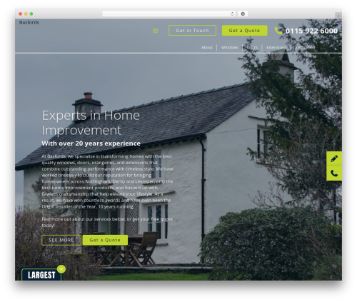 WordPress theme Ghost - basfords.com