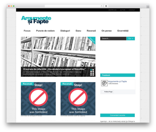WordPress theme Gonzo - argumentesifapte.ro