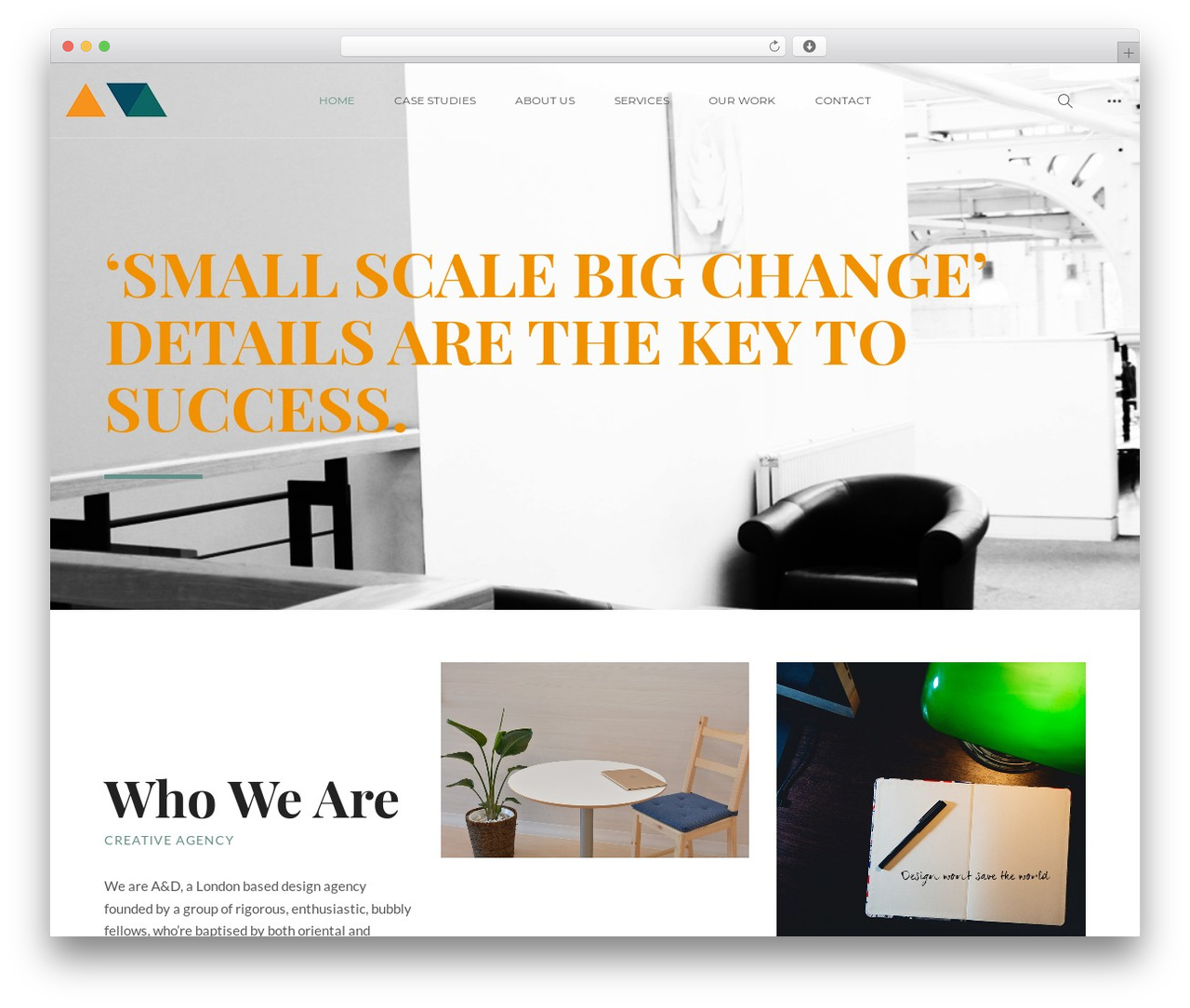 WordPress theme Overlap - artdesignways.com