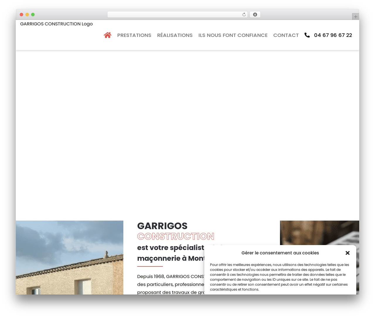 Avada WordPress theme - garrigos-construction.com