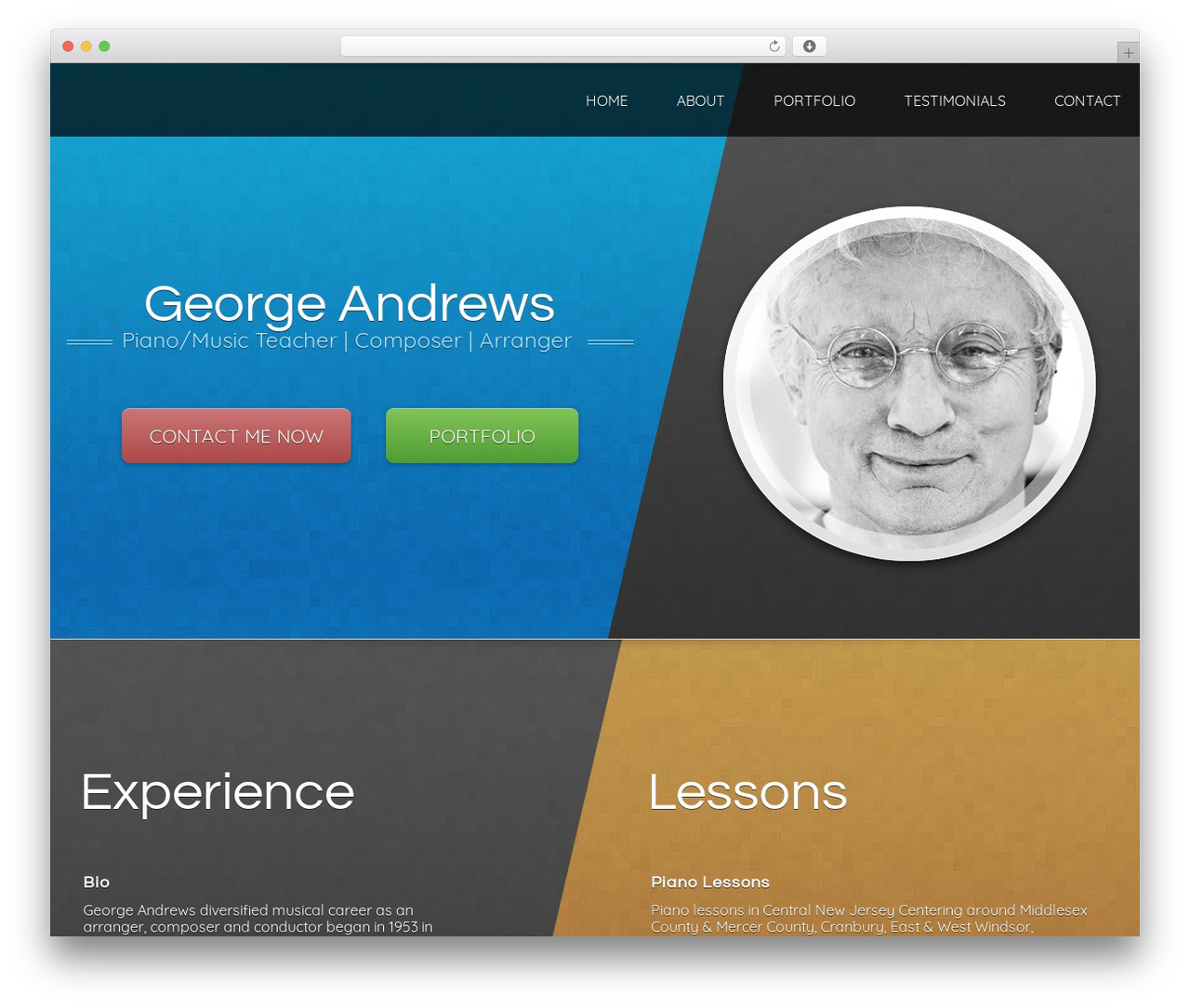 Chamfer WordPress theme - andrewsmusic.com Chamfer WordPress theme - andrewsmusic.com