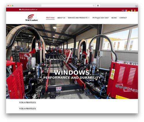 Divi theme WordPress - winconfort.ro