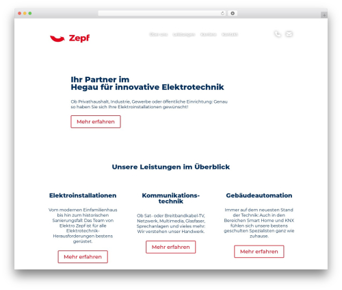 Divi WordPress theme - elektro-zepf.de