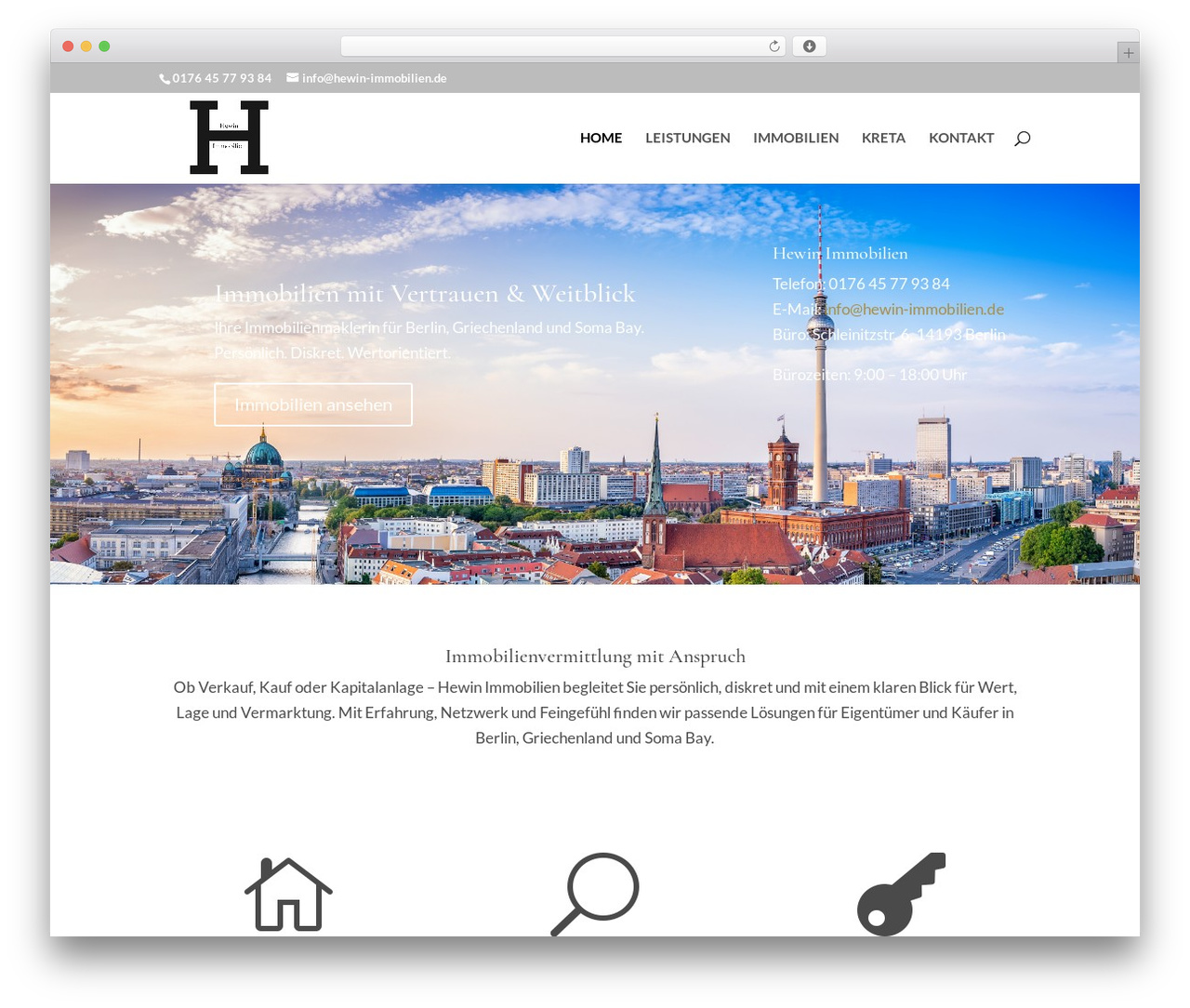 Divi WordPress theme - hewin-immobilien.de
