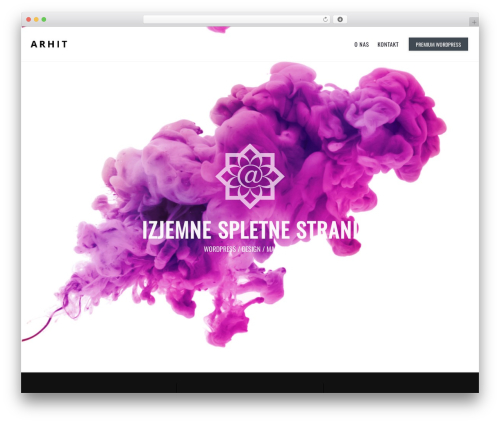 Green WordPress Theme WordPress theme - arhit.si