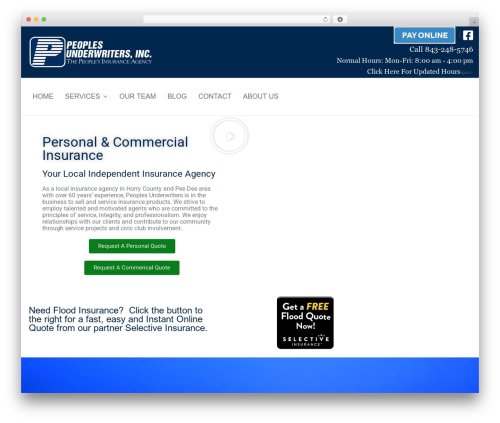 WP Insurance – WordPress Insurance Service Plugin (wp-insurance) free WordPress plugin - peoplesunderwriters.com
