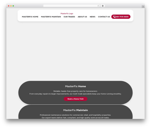 Masterfix WordPress theme - master-fix.com
