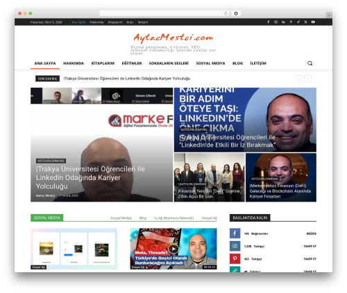 Newspaper WordPress news theme - aytacmestci.com
