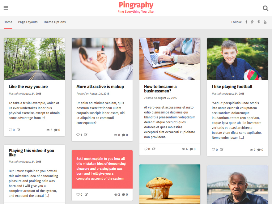 Pingraphy Pro wallpapers WordPress theme by ThemeCountry Team
