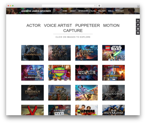 Prototype WordPress theme - andrewjamesspooner.com
