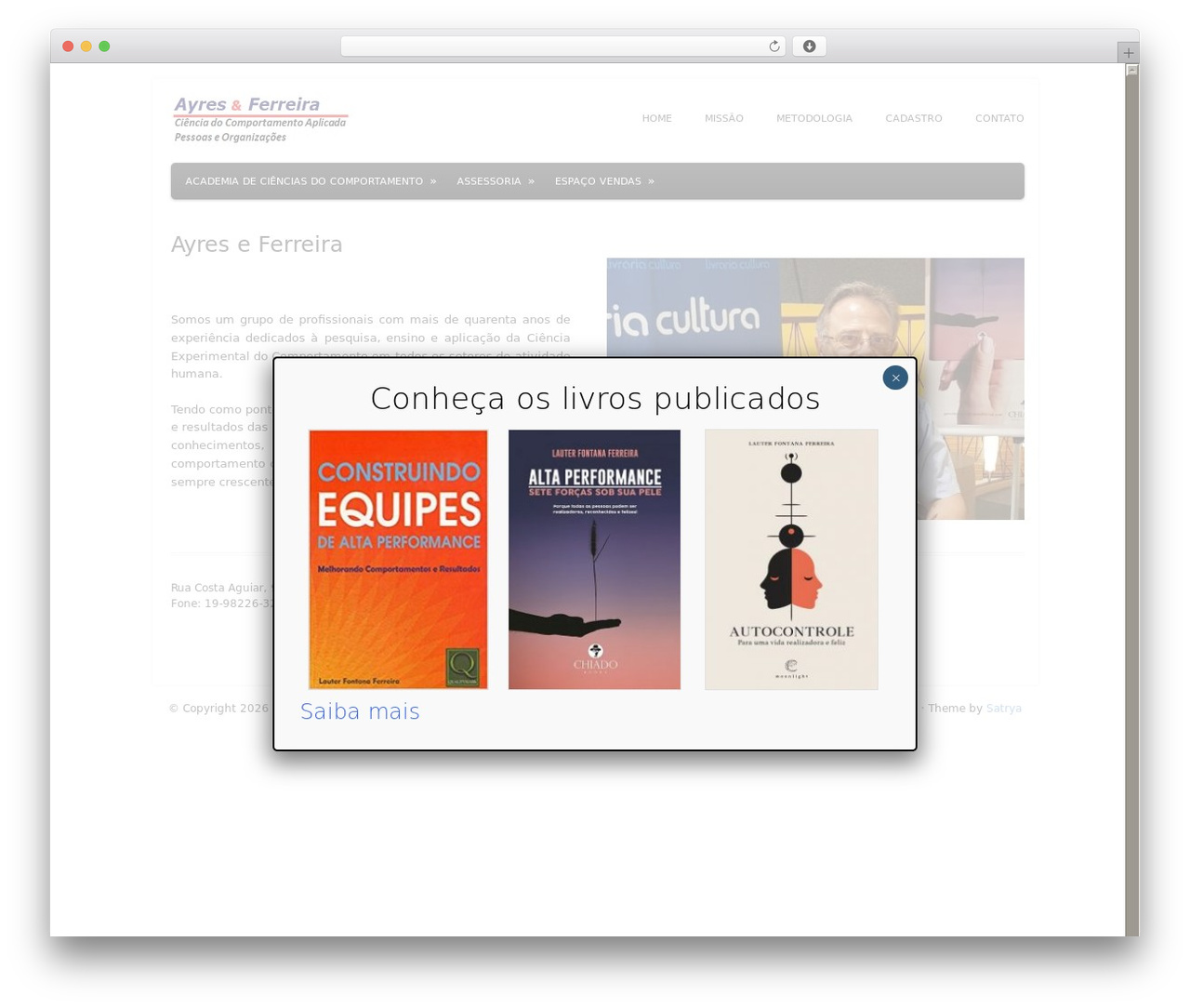 Tiga WordPress theme - ayreseferreira.com.br