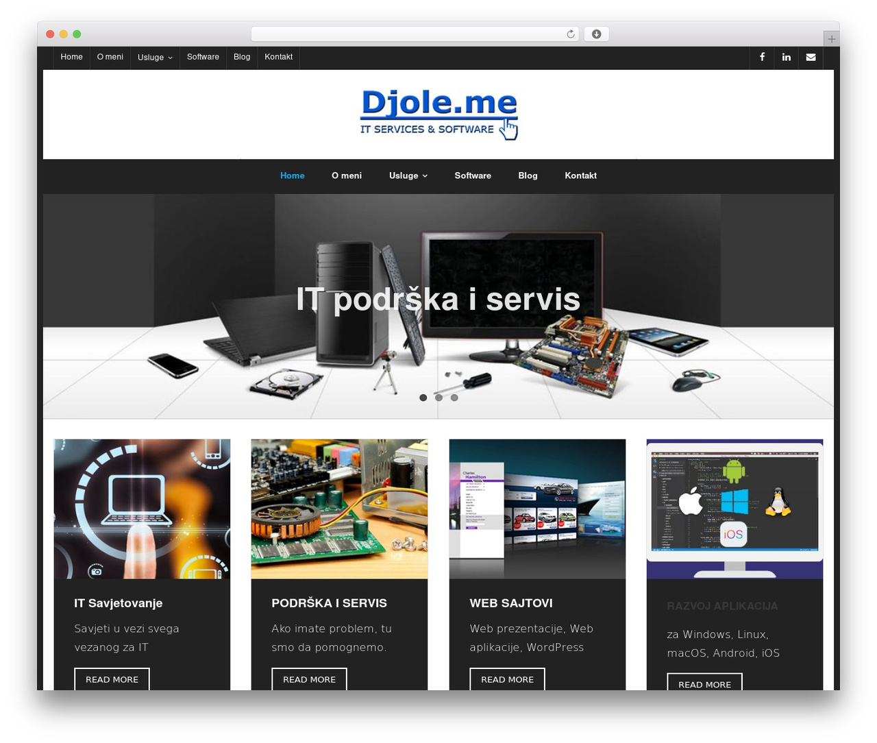 WordPress theme Shuttle - djole.me