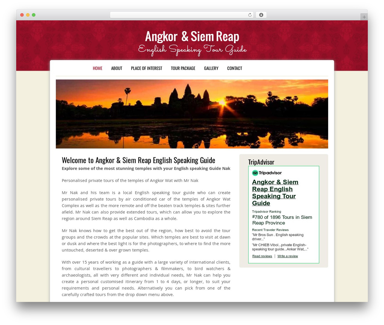 WordPress theme Catalyst - angkorsiemreapguide.com