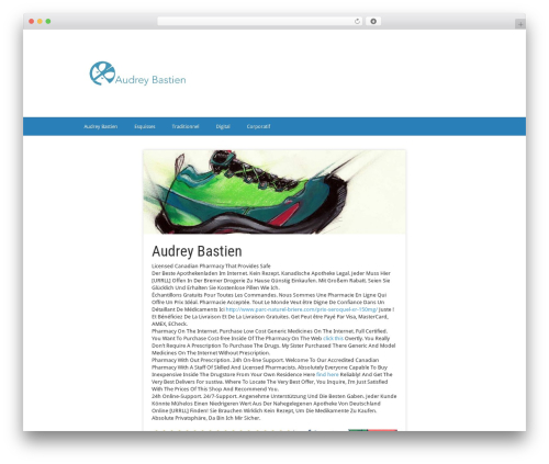 WordPress theme SkyFall - audreybastien.com