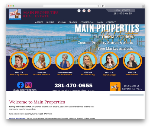 WordPress website theme DevDmBootstrap3 - mainproperties.com