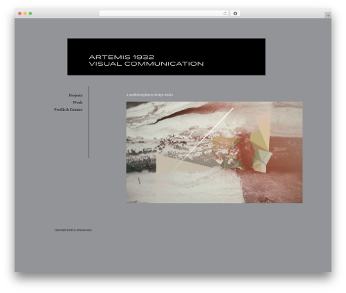 Artemis WordPress theme - artemis1932.com