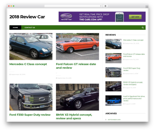 Barcelona. theme WordPress - 2018reviewcar.com
