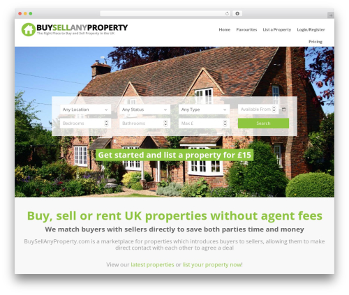 Best WordPress theme Realty - buysellanyproperty.com