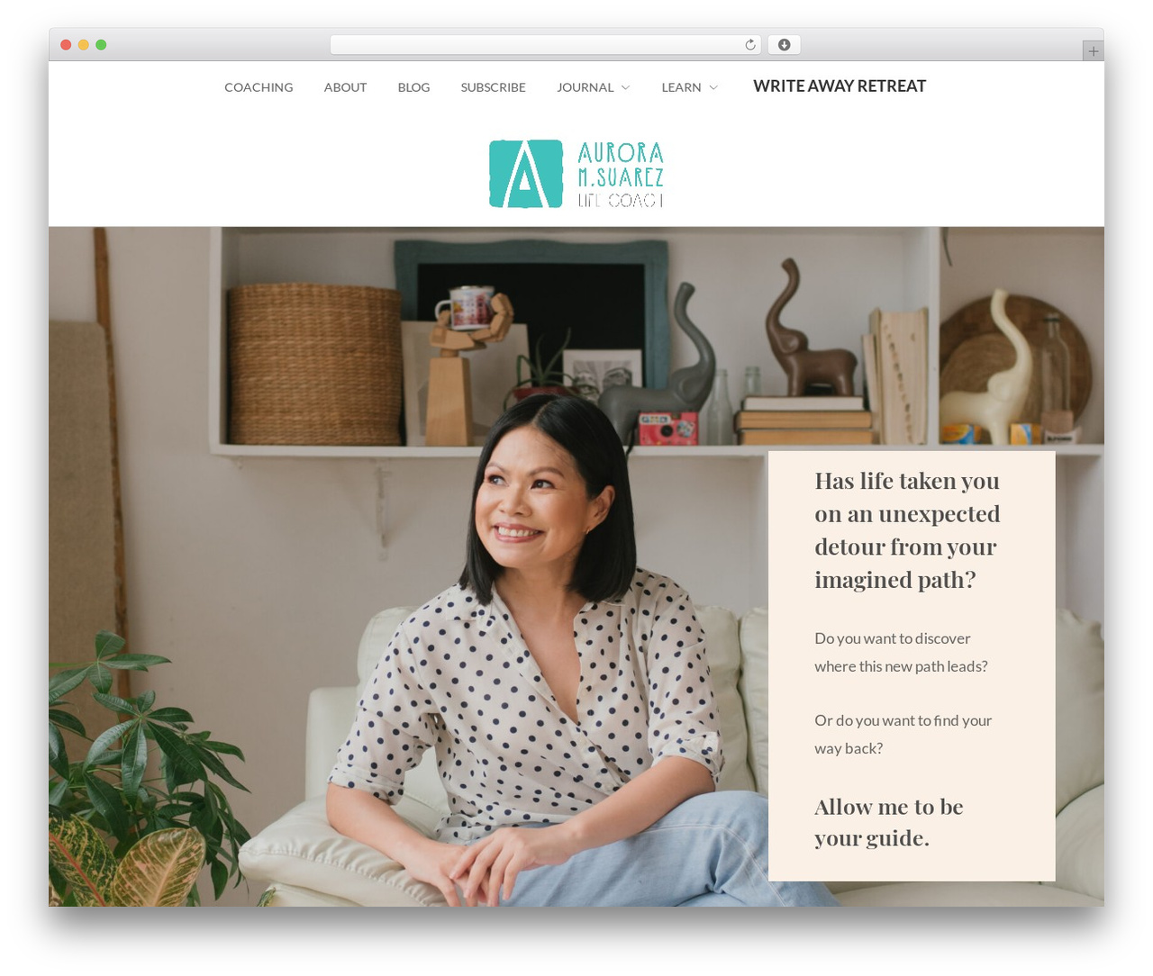 Birch theme WordPress - auroramsuarez.com