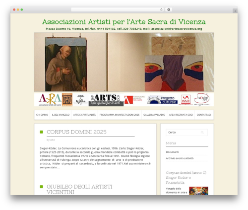 Contango WordPress theme - artesacravicenza.org