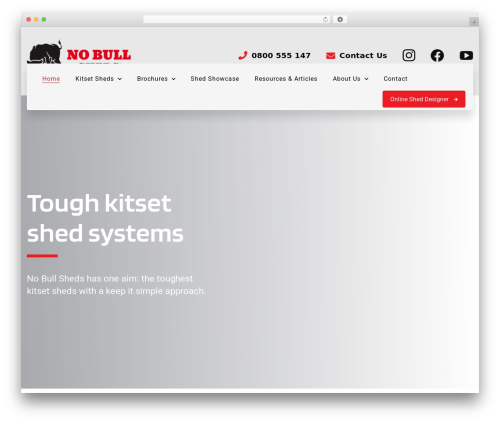 Mmenu WordPress plugin - nobullsheds.co.nz