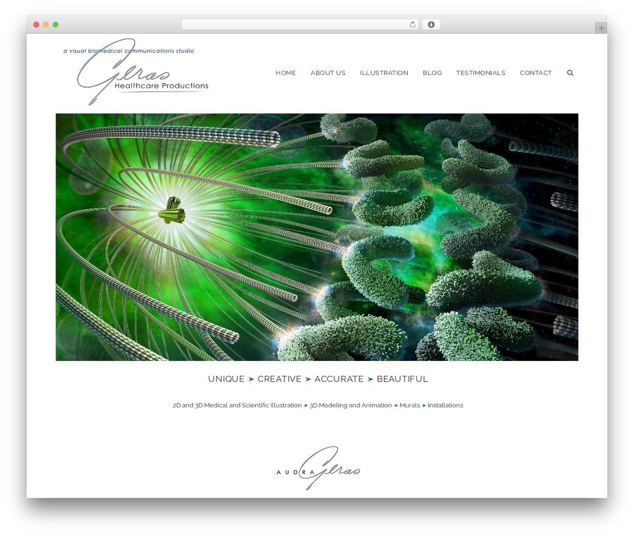 Dazzle theme WordPress - audrageras.com